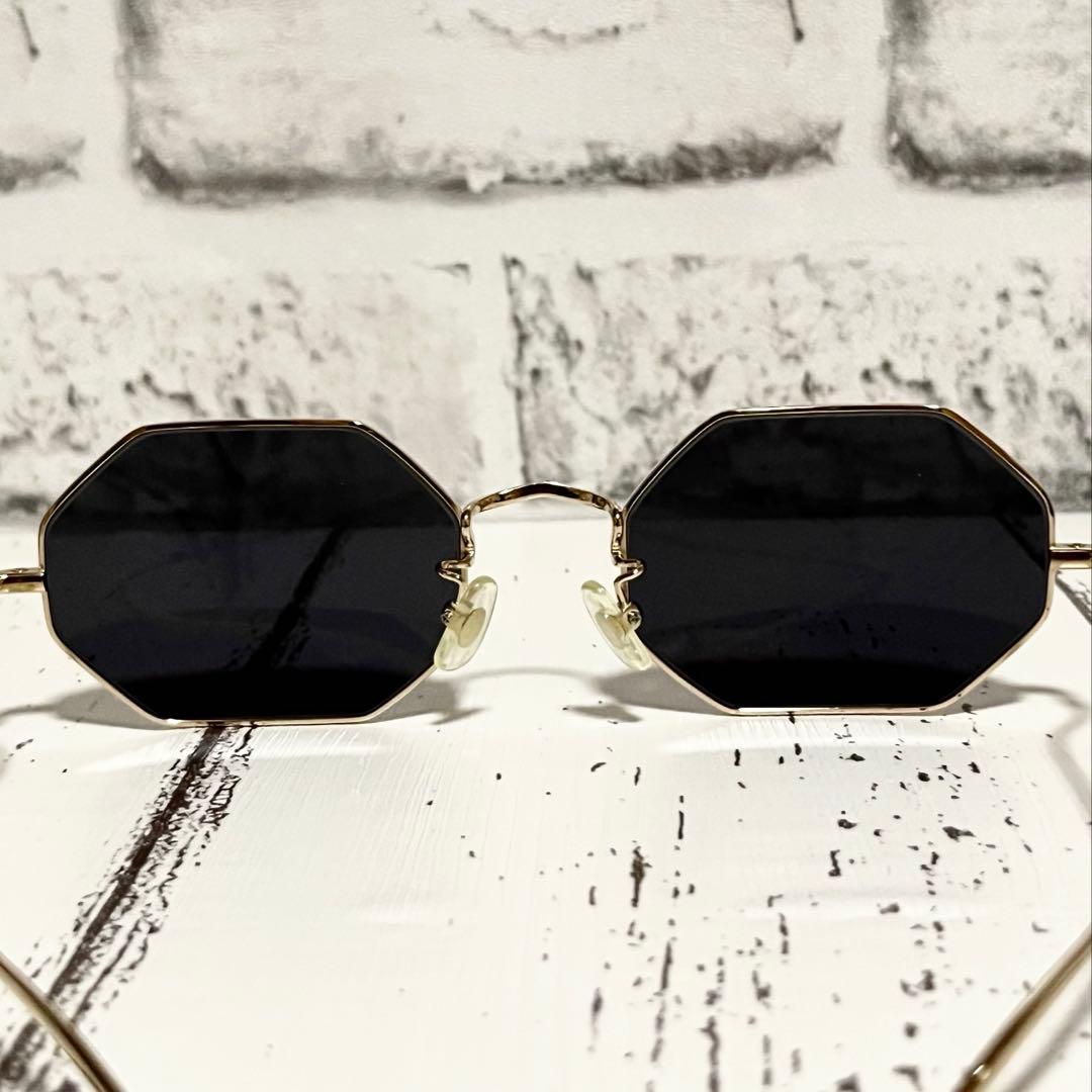 【新品】【タグ】PINE×SUGALISM サングラス 八角形 眼鏡 チタン