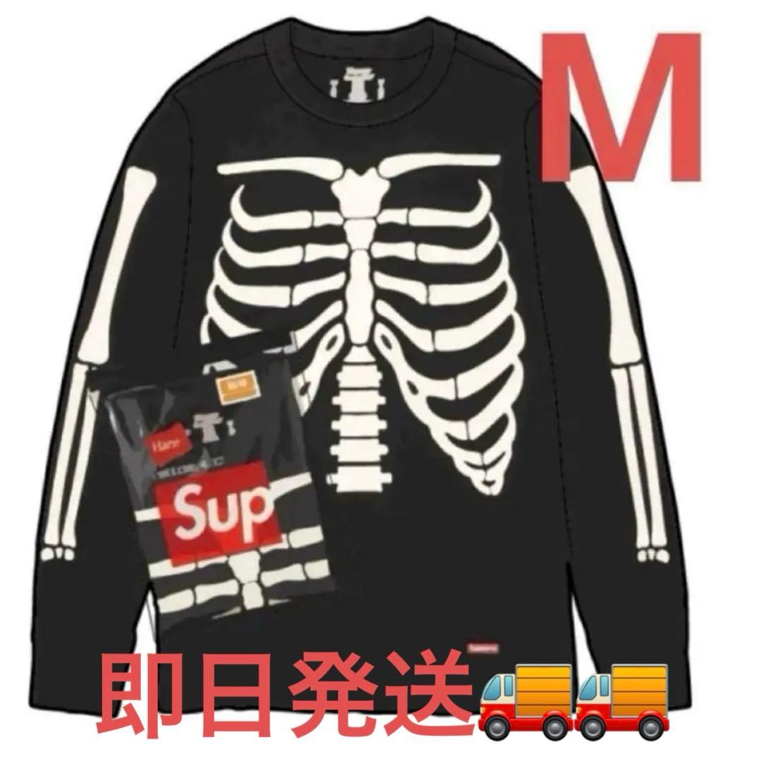 Supreme x Hanes Bones Thermal サーマル　黒　M