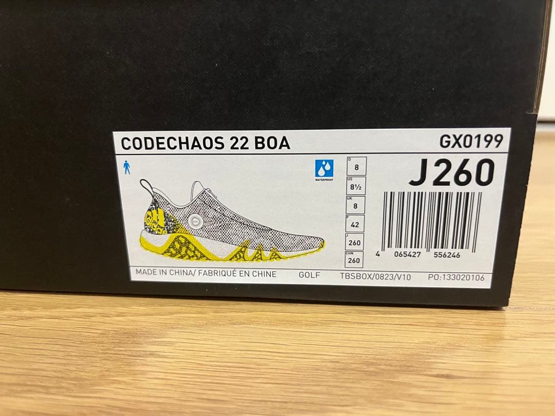 【26.0cm新品】コードカオス22 BOA adidasゴルフシューズ