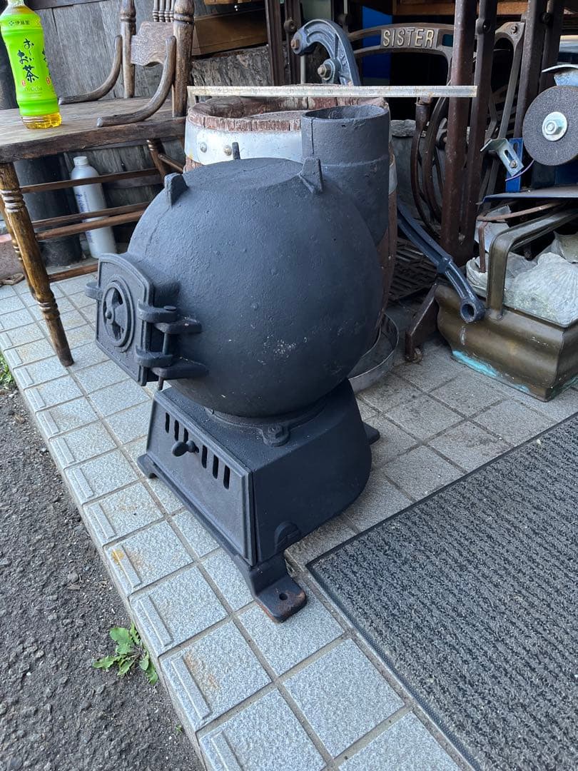 ミチです レトロ国鉄ダルマストーブ、 レトロダルマストーブ 、薪ストーブ