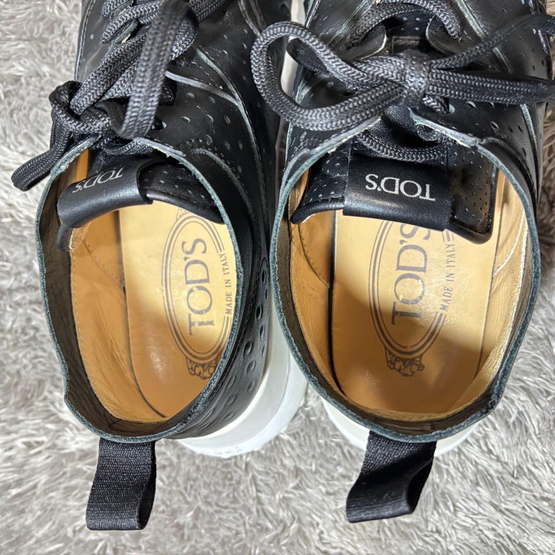 美品❣️TOD'Sトッズ レザースニーカー FONDO SPORTIVO 収納袋付