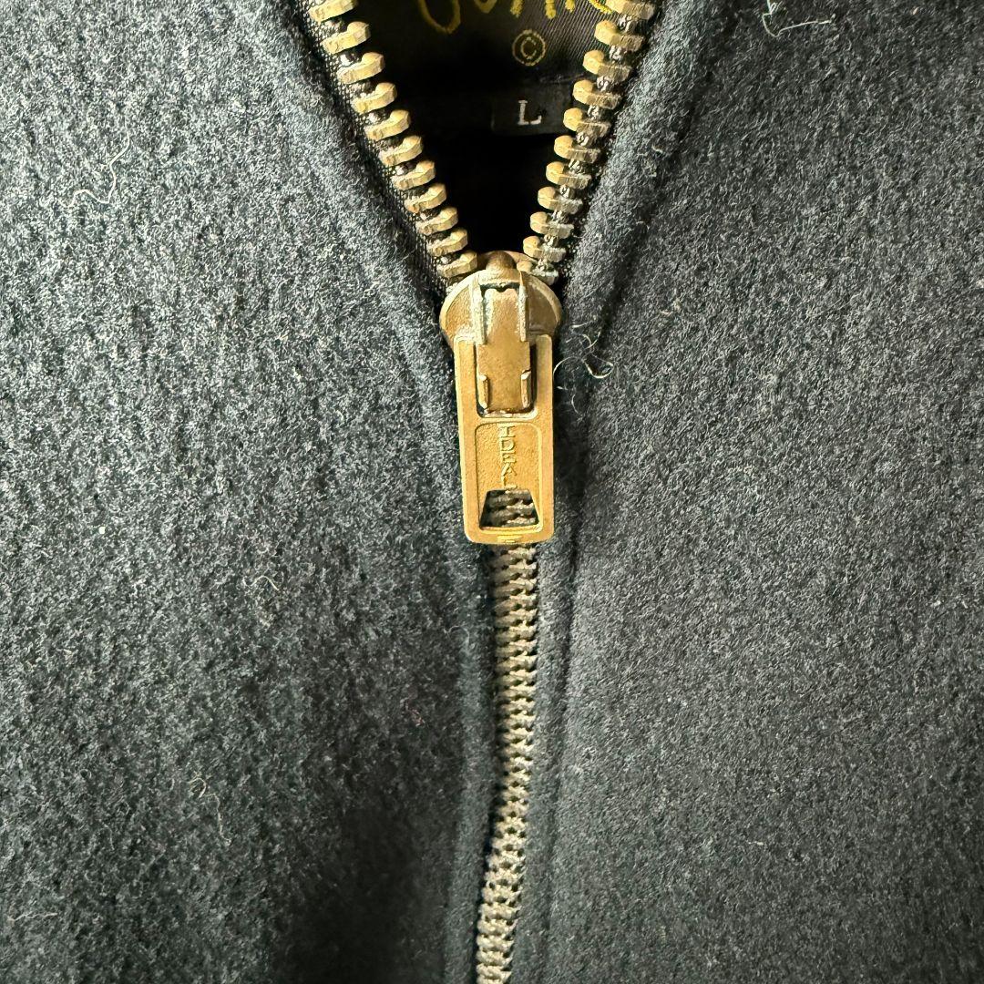 OLD Stussy Burly Gear スタジャン L 黒 オールド レア