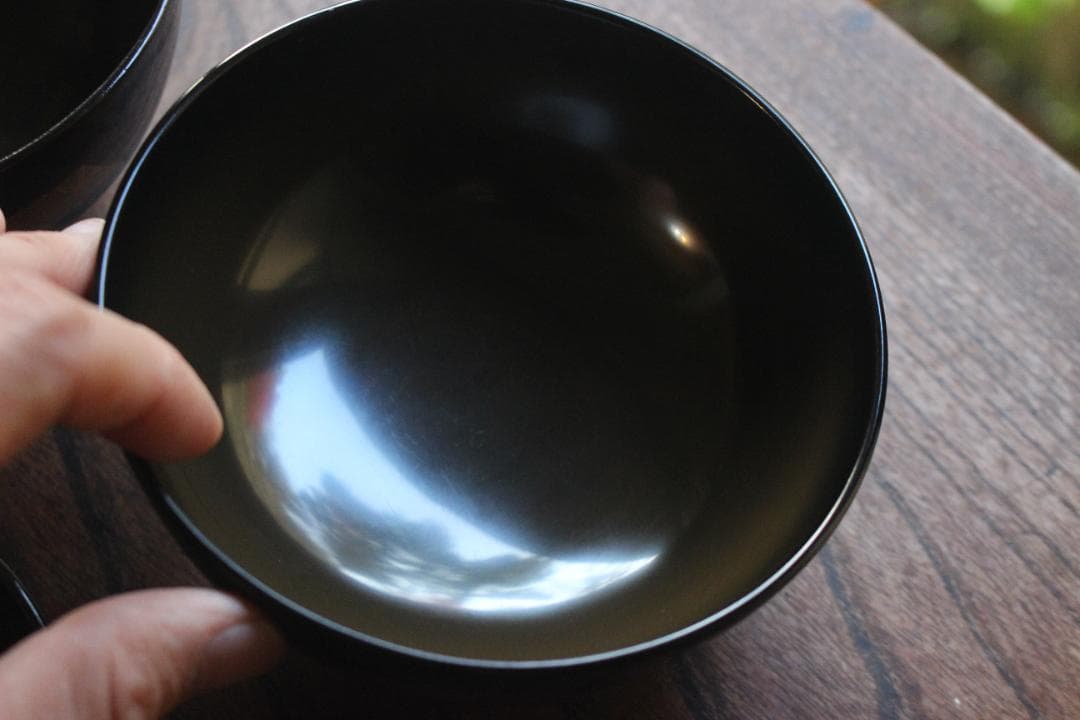 時代逸品！時代黒漆に極上短冊蒔絵の映えるお椀2点（検輪島塗蒔絵椀懐石椀