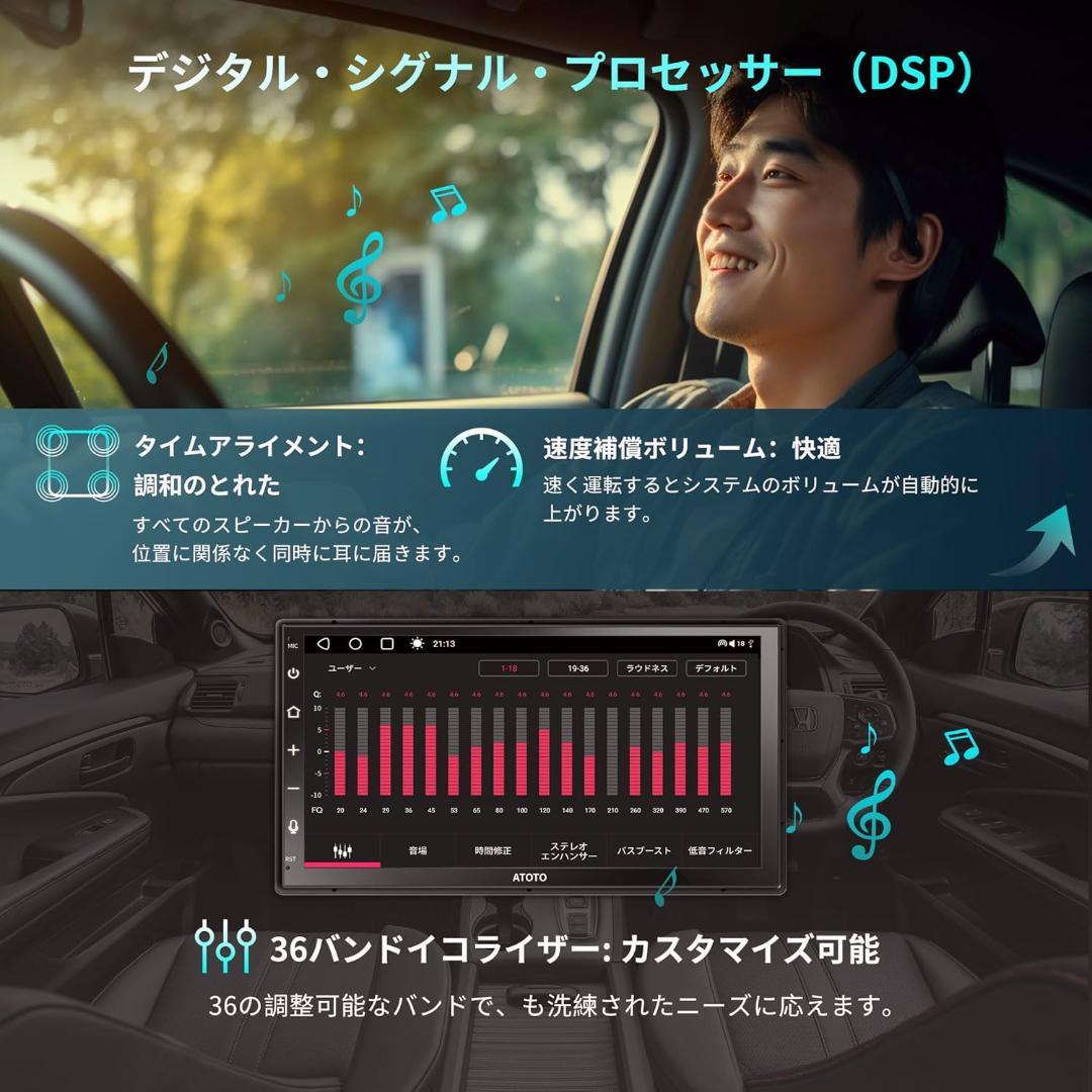 [4G LTE] ATOTO A6 2DIN 4GB RAM+64GB 7インチ