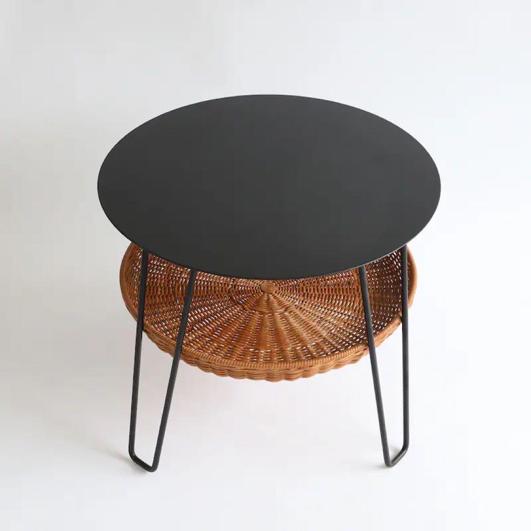 センターテーブル・ローテーブル IDEE WALLABY LOW TABLE ROUND Black