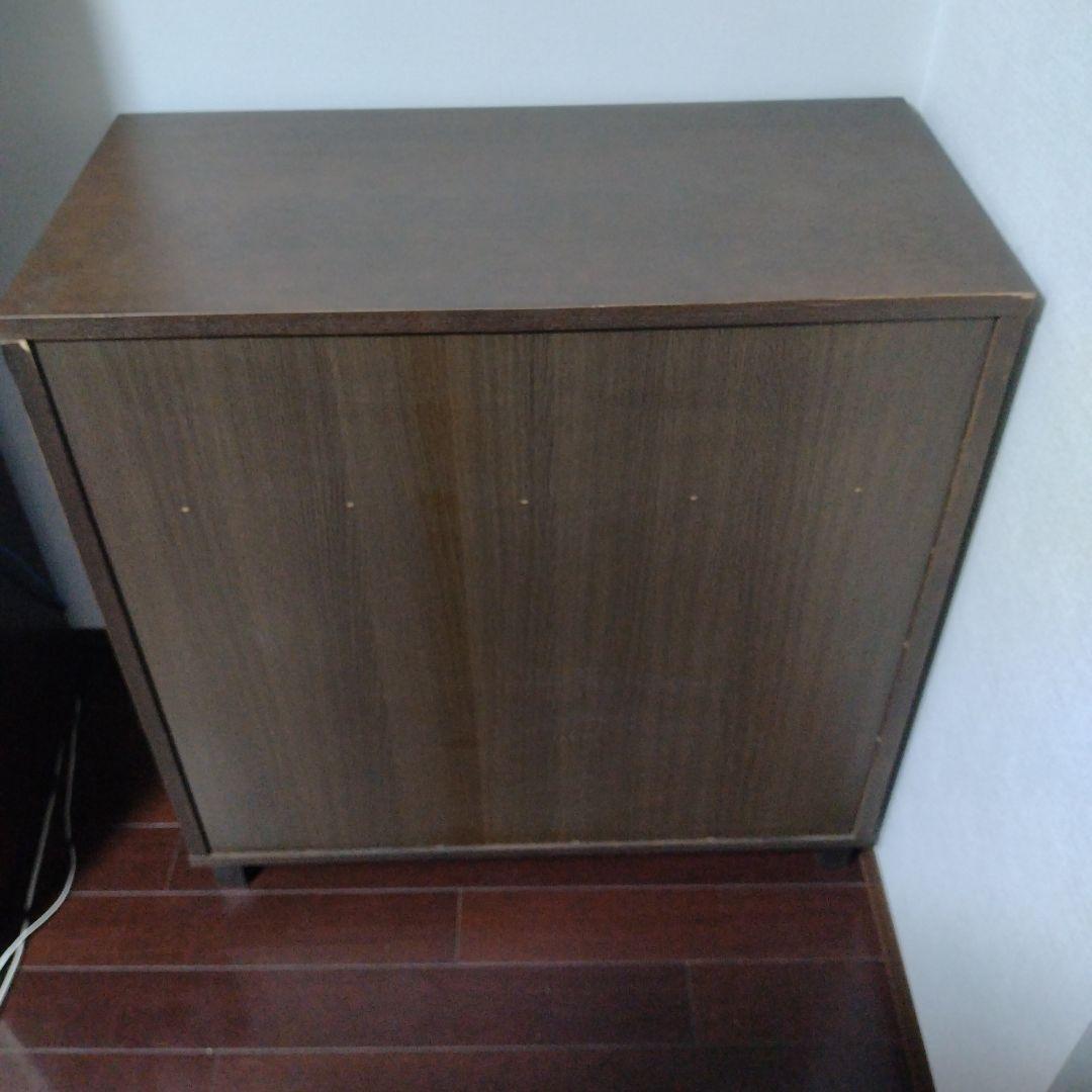 無印良品　ブラウン木製チェスト 4段