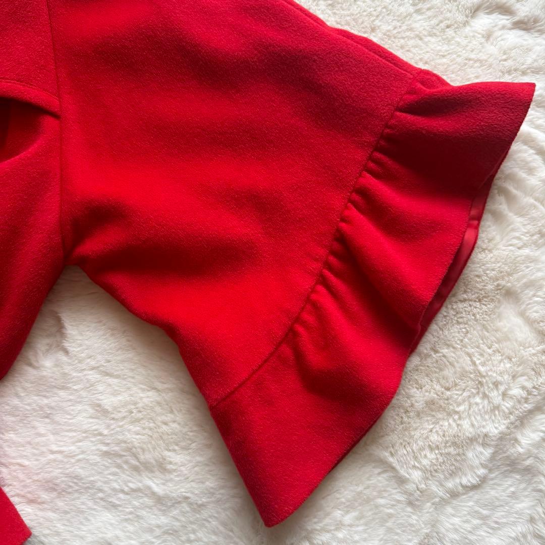 希少✨バーバリーブルーレーベル《38》ポンチョコート アンゴラ フリル