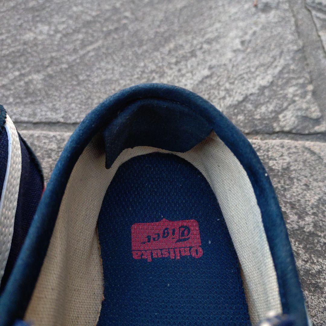 オニツカタイガー メキシコ66スリッポン ネイビー スニーカー 24cm
