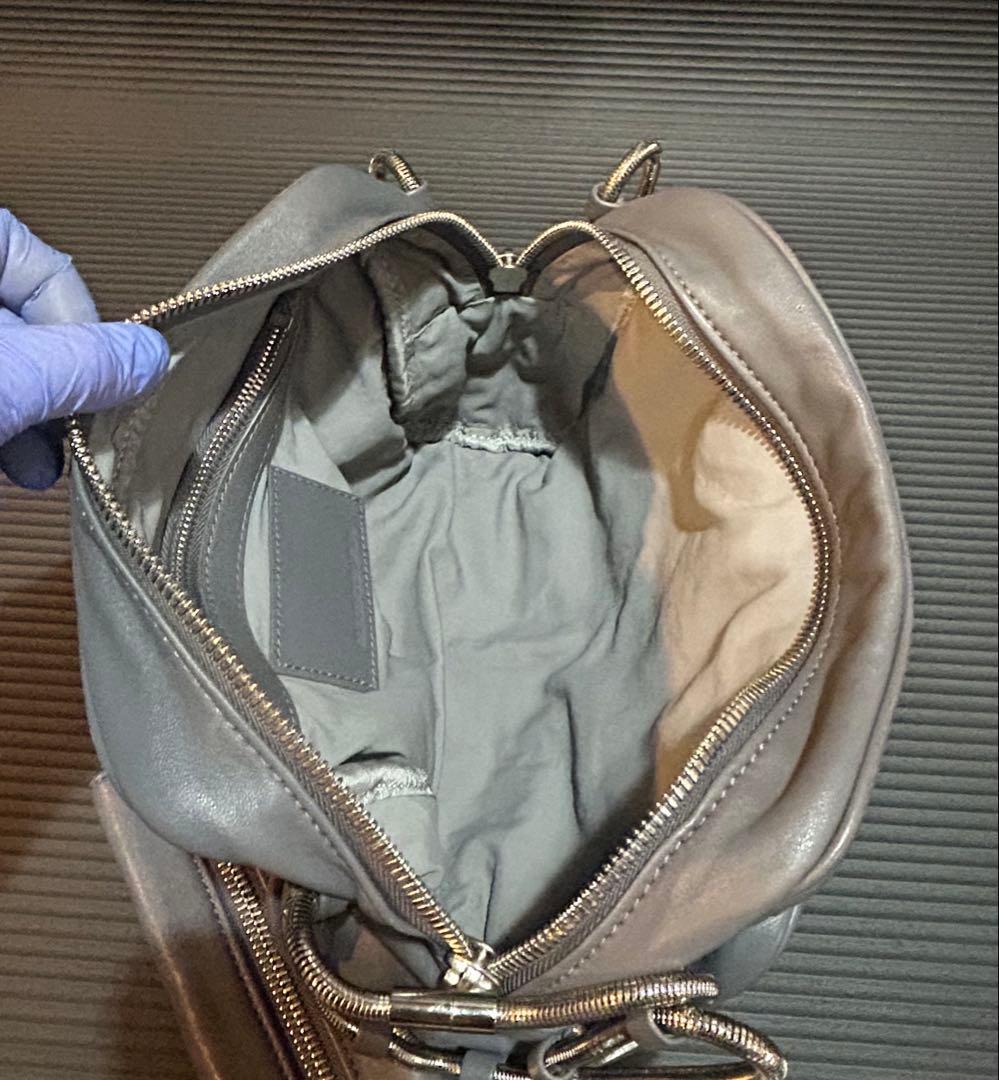 アレキサンダーワン バッグ 2WAY チェーン グレー　ポシェット レザー