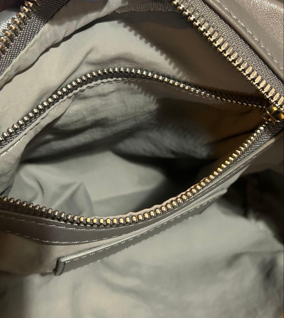 アレキサンダーワン バッグ 2WAY チェーン グレー　ポシェット レザー