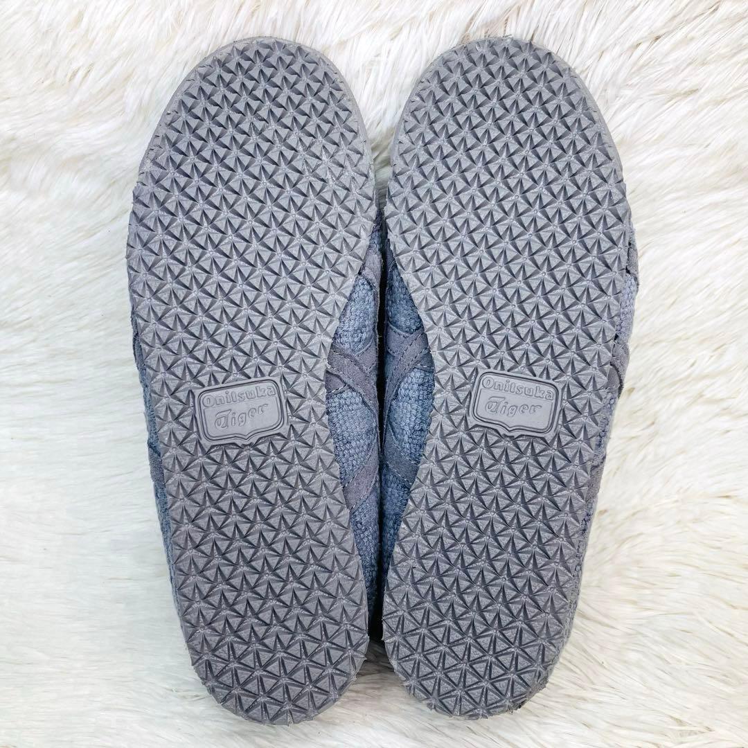 【新品タグ付き】オニツカタイガー23㌢メキシコ66 スリッポン　ニット　裏ボア