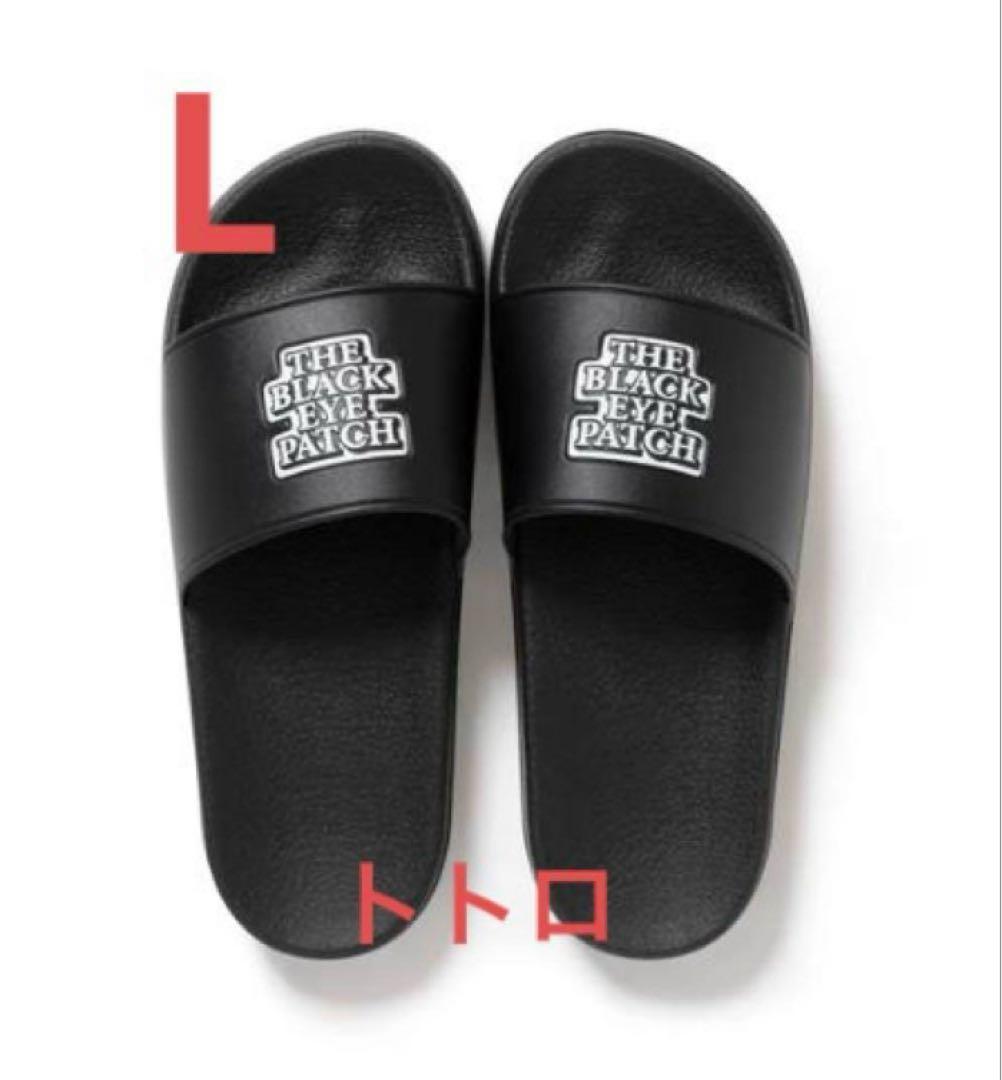 OG LABEL SHOWER SANDALS ブラックアイパッチ サンダル L