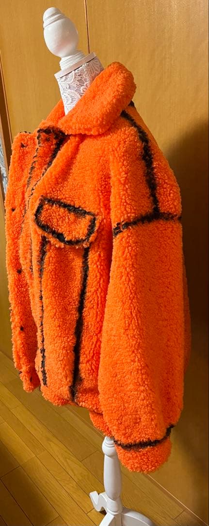 Desigual. デシグアル　ボアジャケットコート　オレンジ　レア品
