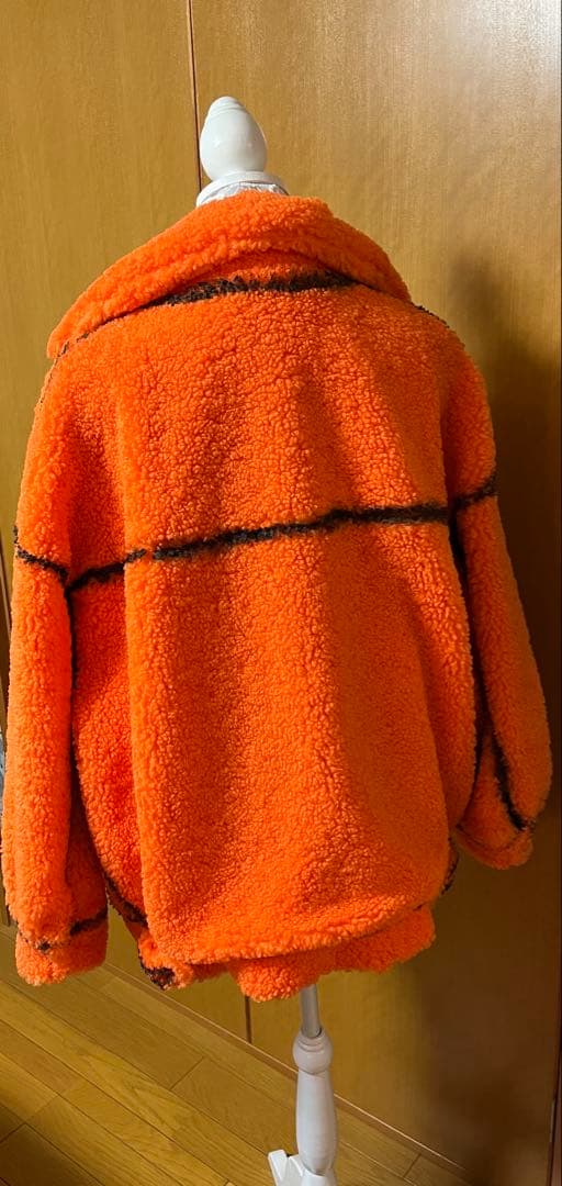 Desigual. デシグアル　ボアジャケットコート　オレンジ　レア品