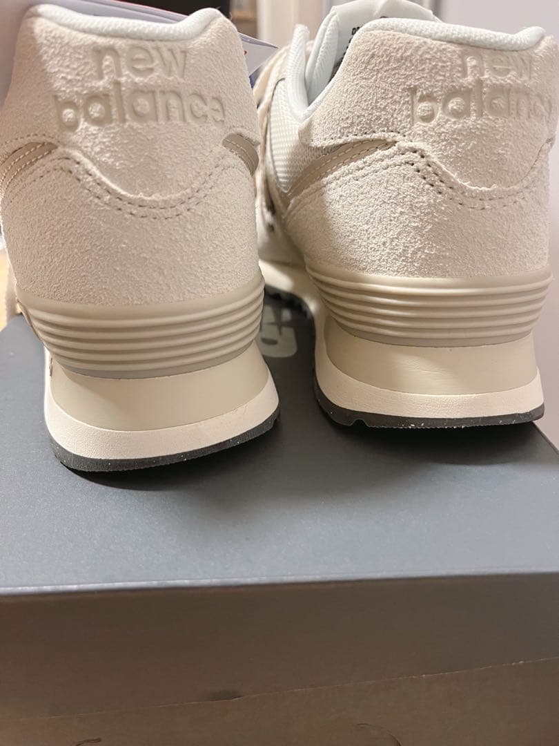 New Balance U574 オフホワイト スニーカー