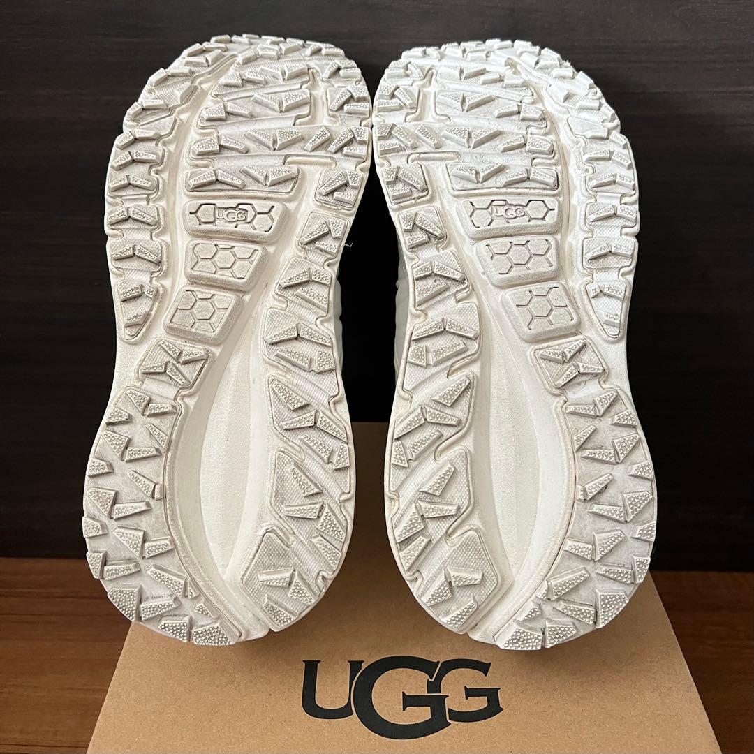 極美品 UGG CA805 ジップ 厚底 スニーカー 白