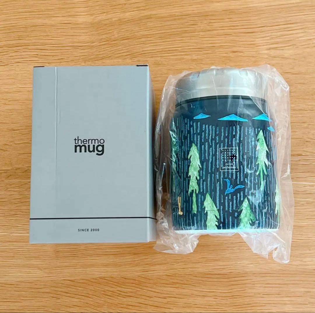 ミナペルホネン one day ネイビー サーモマグ セット