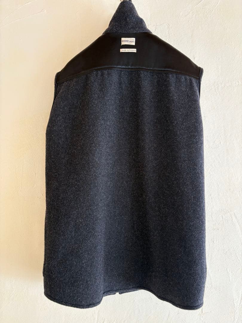 エルメスマルジェラ期　アルパカオーバーベスト　チャコールグレー36サイズ極美品