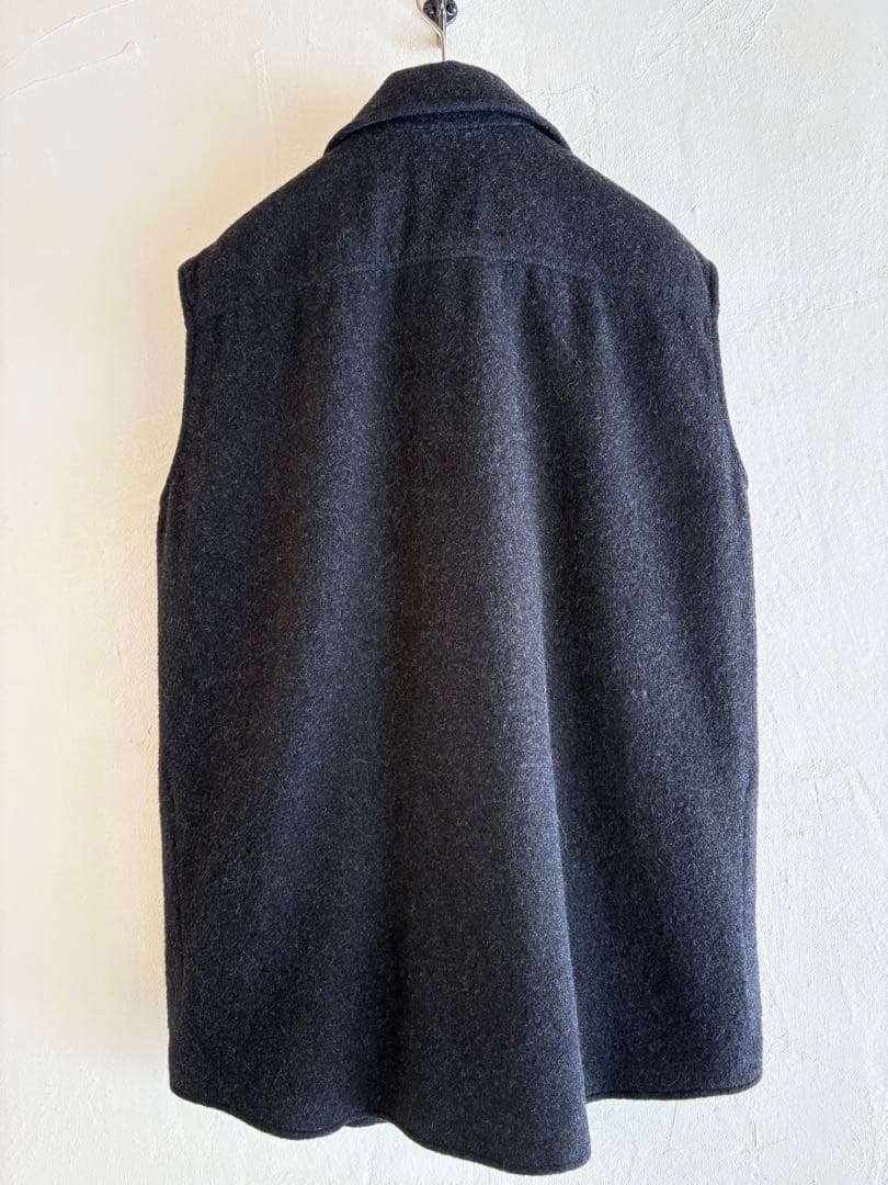 エルメスマルジェラ期　アルパカオーバーベスト　チャコールグレー36サイズ極美品