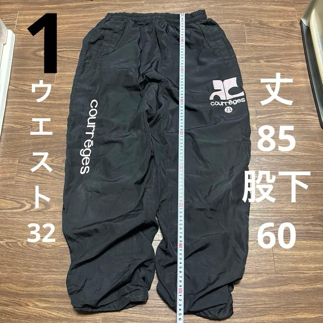 クレージュcourreges ブラックパンツ