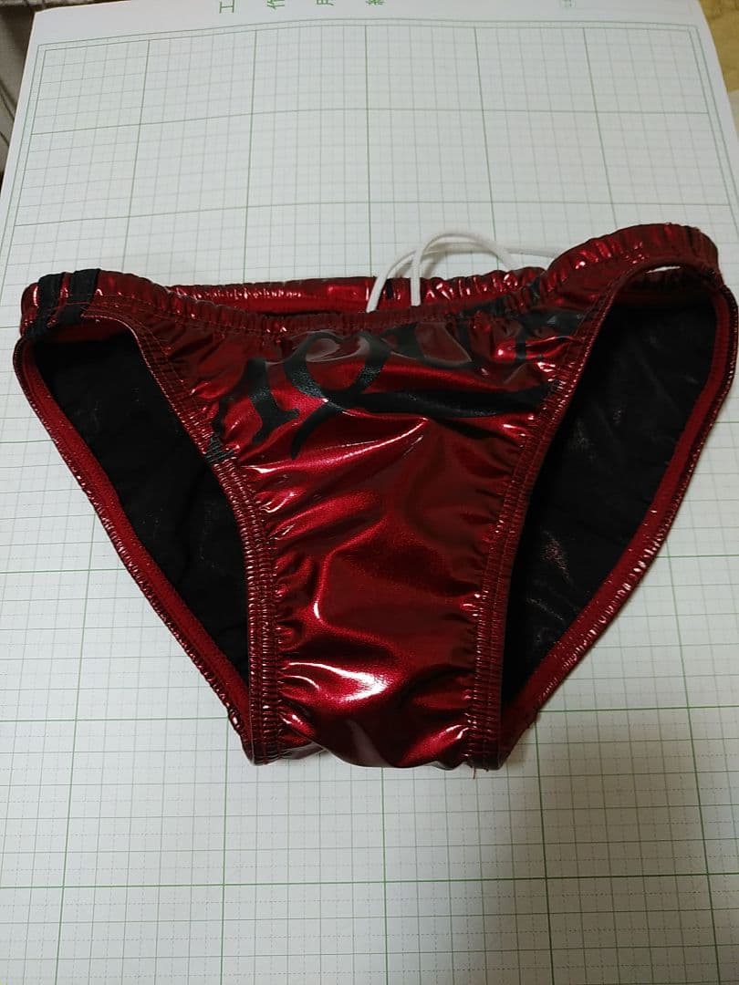 AQUX 競パン 競泳水着 ポロパンエナメル風光沢仕上げ　Mサイズ　アックス