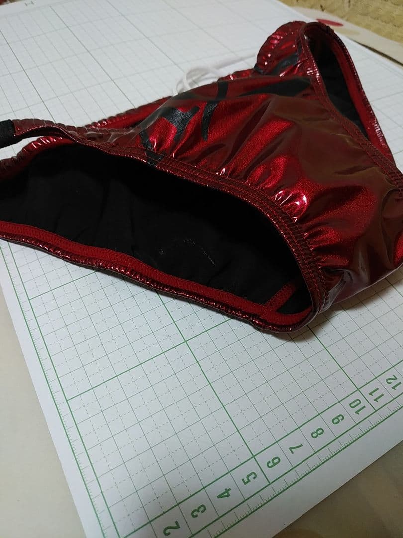 AQUX 競パン 競泳水着 ポロパンエナメル風光沢仕上げ　Mサイズ　アックス