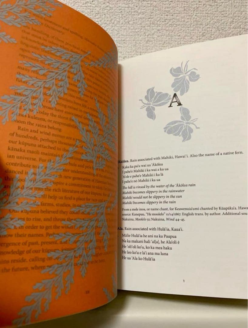 Hanau Ka Ua ハワイの雨の名辞典