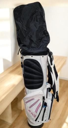 Olive　送料無料/お買得品　PING キャディバッグ ホワイト/ピンク
