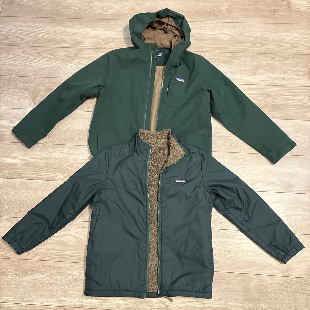 patagonia フード付きジャケット L 12 ダークグリーン