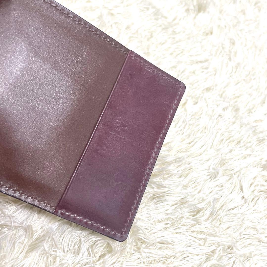 COCOMEISTER マネークリップ　ボルドー　ミッドナイト　レザー