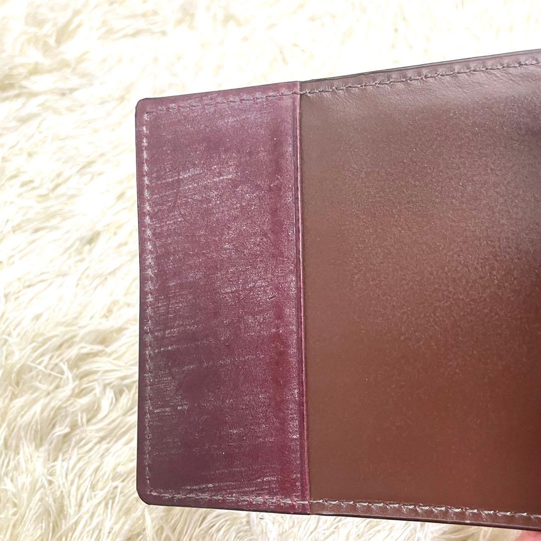 COCOMEISTER マネークリップ　ボルドー　ミッドナイト　レザー