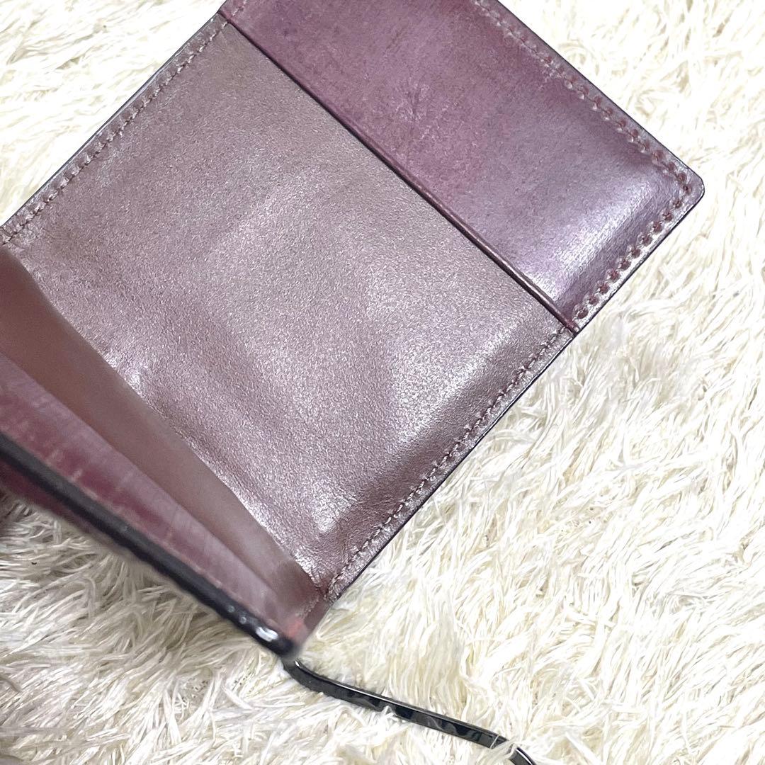 COCOMEISTER マネークリップ　ボルドー　ミッドナイト　レザー