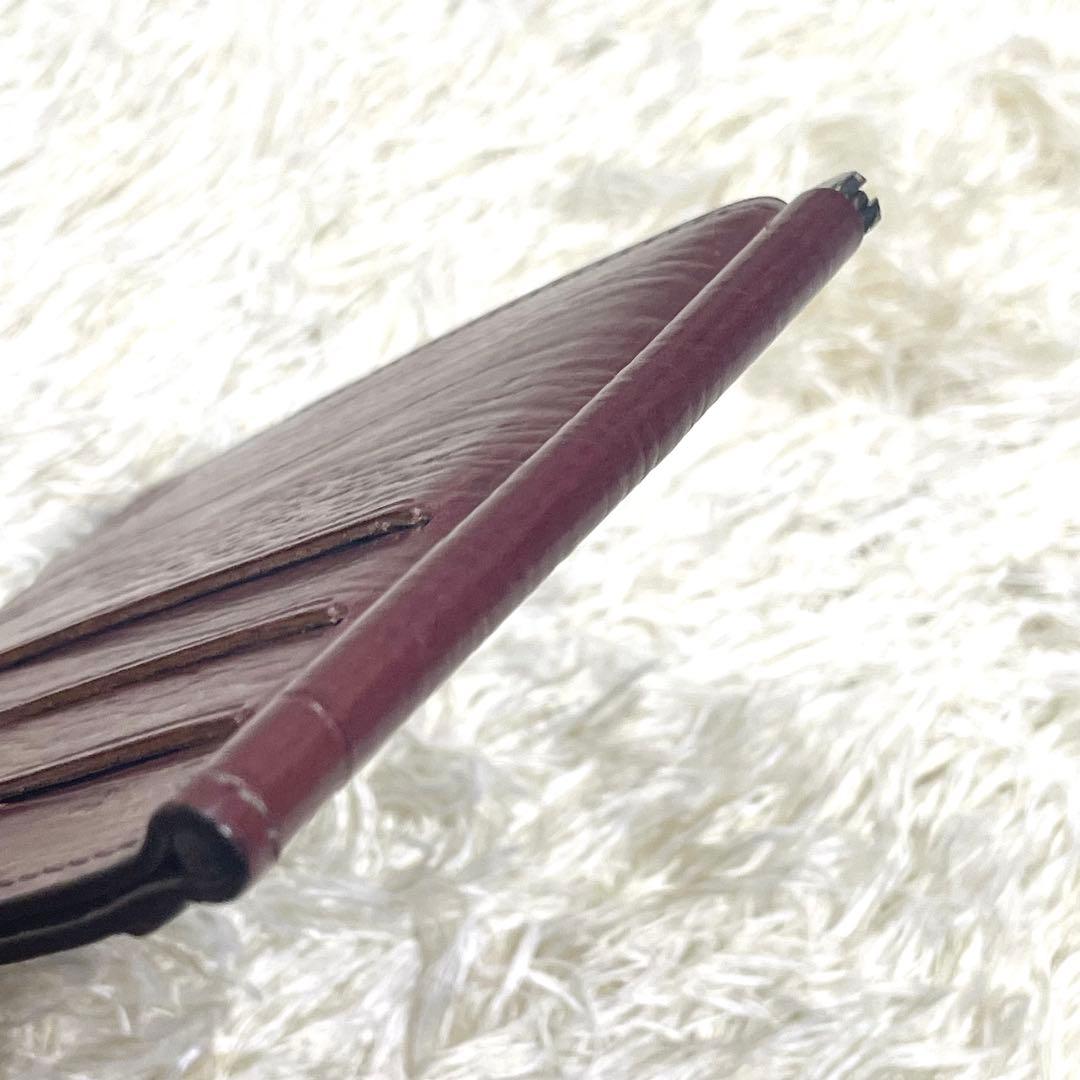 COCOMEISTER マネークリップ　ボルドー　ミッドナイト　レザー