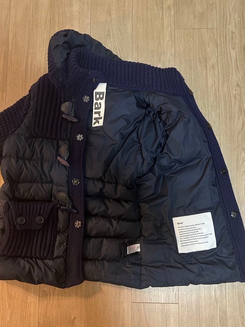 【ニコちゃん】Bark ダウン ニット ネイビー 44
