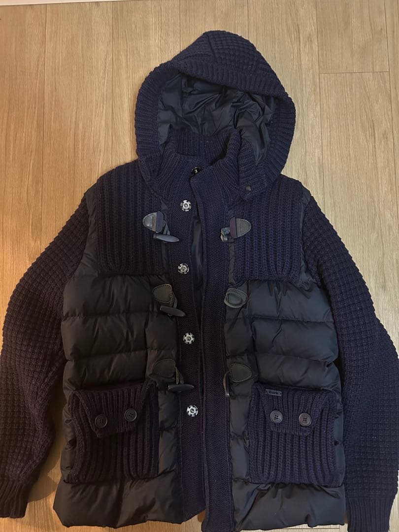 【ニコちゃん】Bark ダウン ニット ネイビー 44