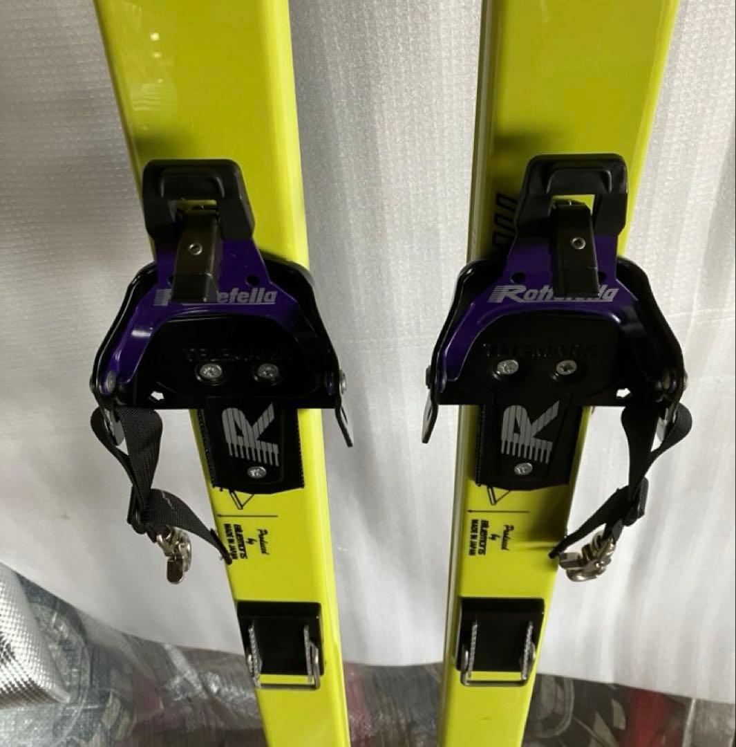 テレマークスキー板　ブルーモリス 八甲田　185㎝　ビンディング付き