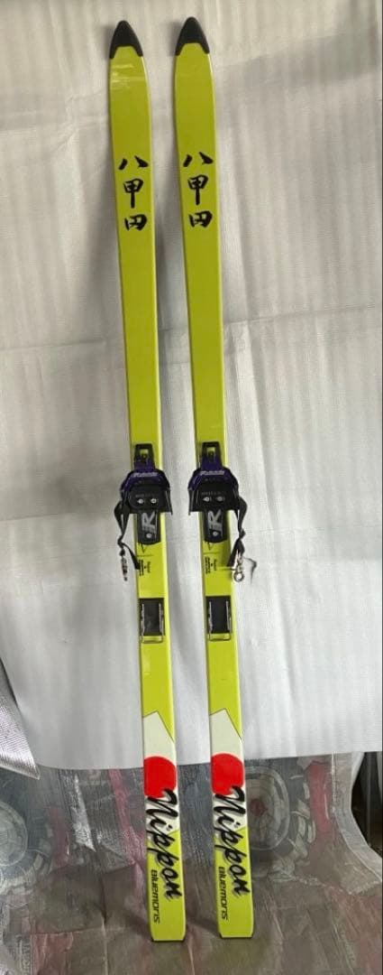 テレマークスキー板　ブルーモリス 八甲田　185㎝　ビンディング付き