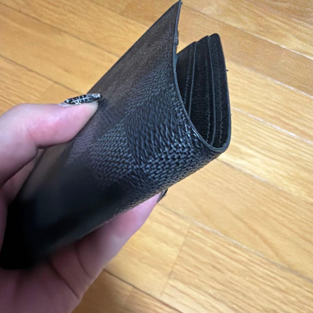 ルイヴィトン　二つ折り財布　ダミエ