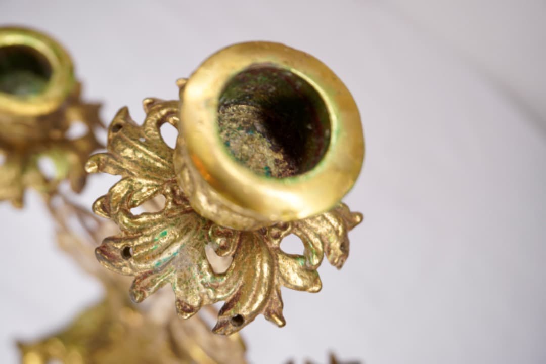 イタリア ヴィンテージ キャンドルスタンド 真鍮製