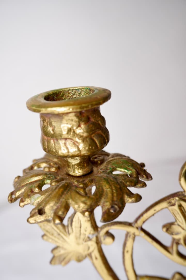 イタリア ヴィンテージ キャンドルスタンド 真鍮製