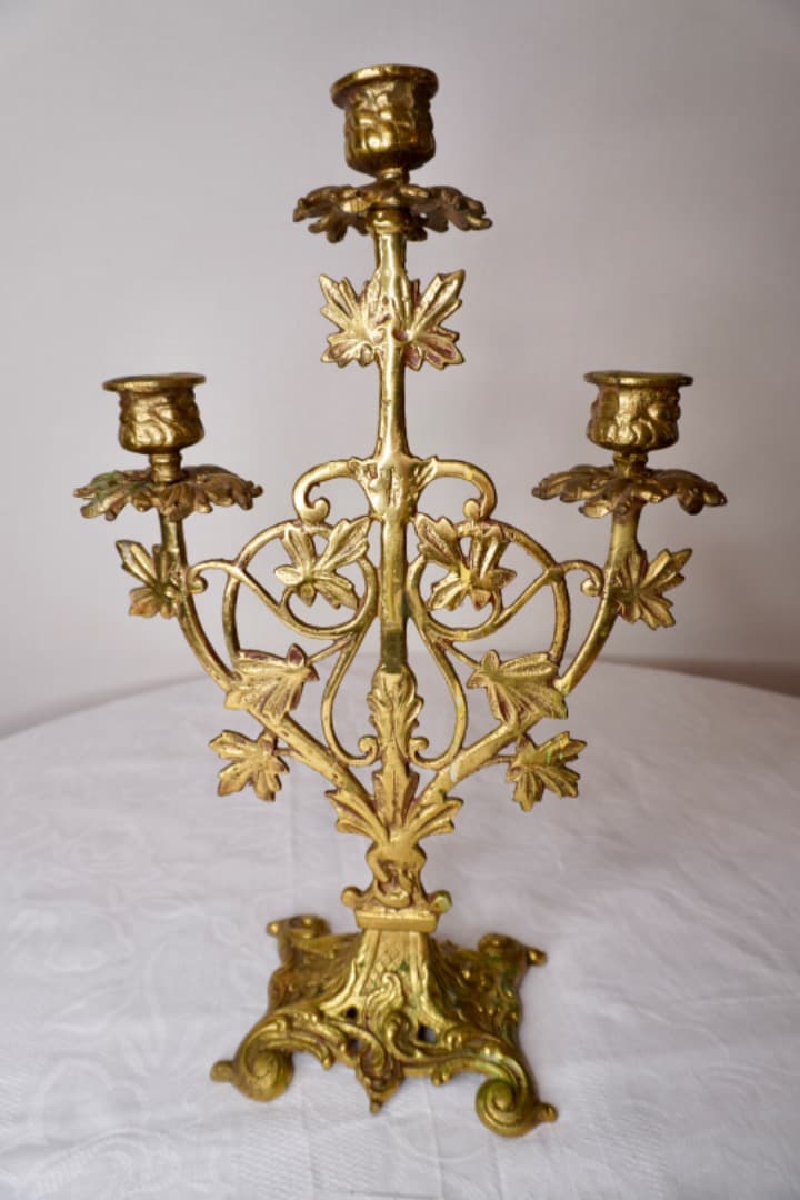 イタリア ヴィンテージ キャンドルスタンド 真鍮製