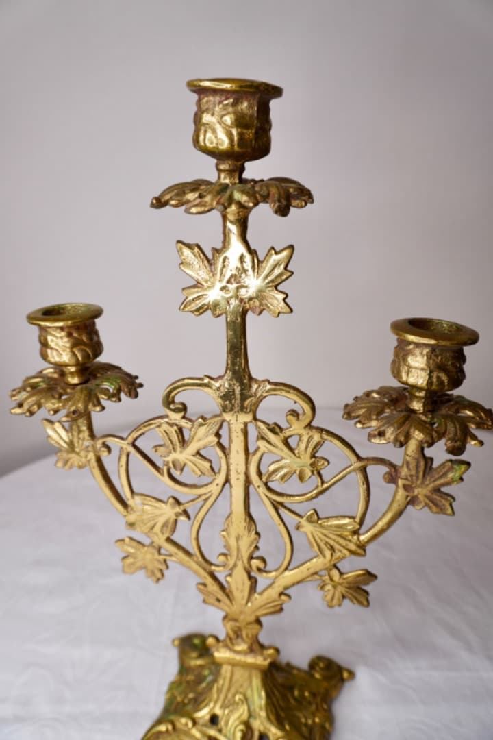 イタリア ヴィンテージ キャンドルスタンド 真鍮製