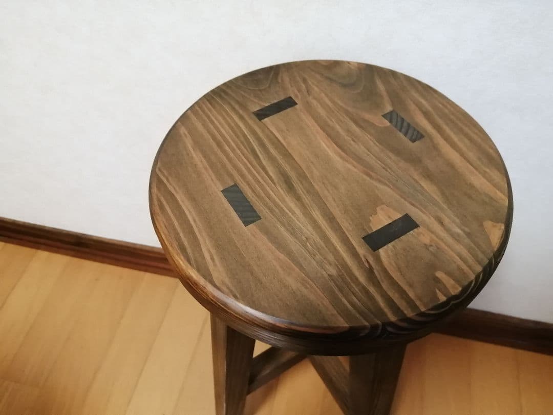 専用出品　木製スツール　座面幅30cm×高さ43cm　丸椅子　stool