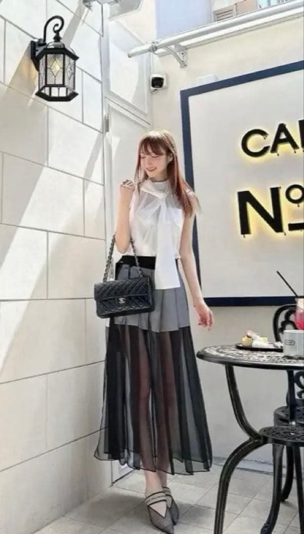 sacai 2024ss コレクションノースリーブシャツワンピース