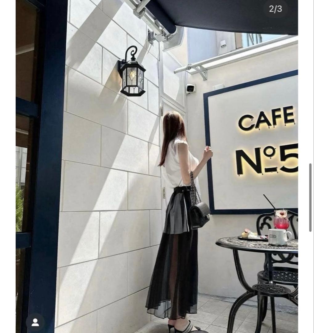 sacai 2024ss コレクションノースリーブシャツワンピース