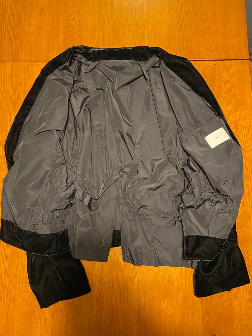 【定価85,800円】Stein ノーカラーベルベットジャケットサイズM