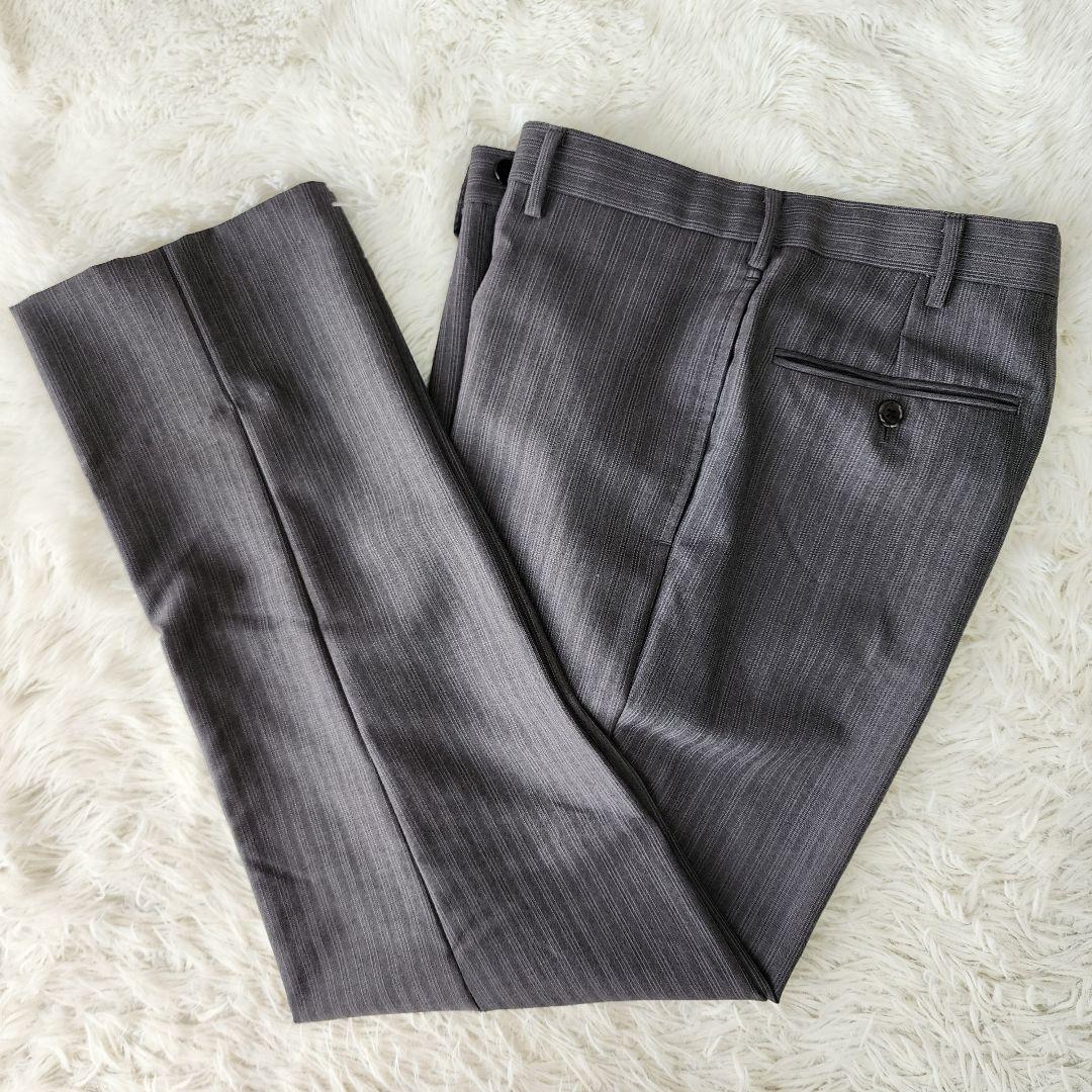 【未使用】ジェイプレス スーツ bower roebuck ストライプ グレー系