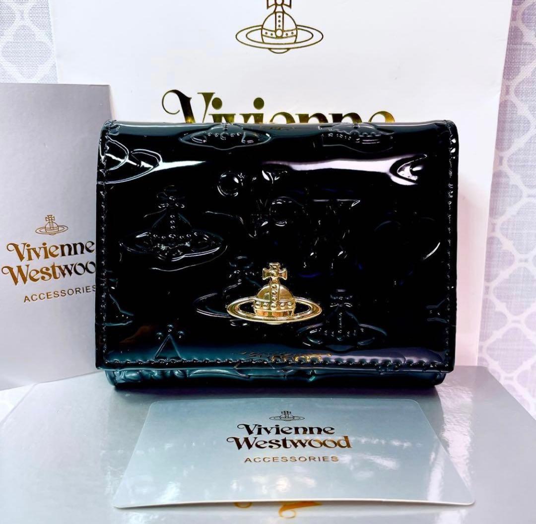 【大人気✨️ショッパー付】新品 Vivienne Westwood エナメル黒