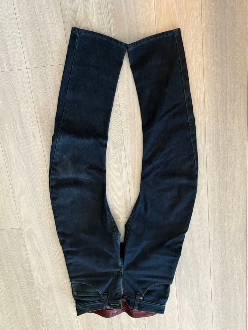 【試着のみ】EDWIN ×56designダークブルー ジーンズ Mサイズ防寒