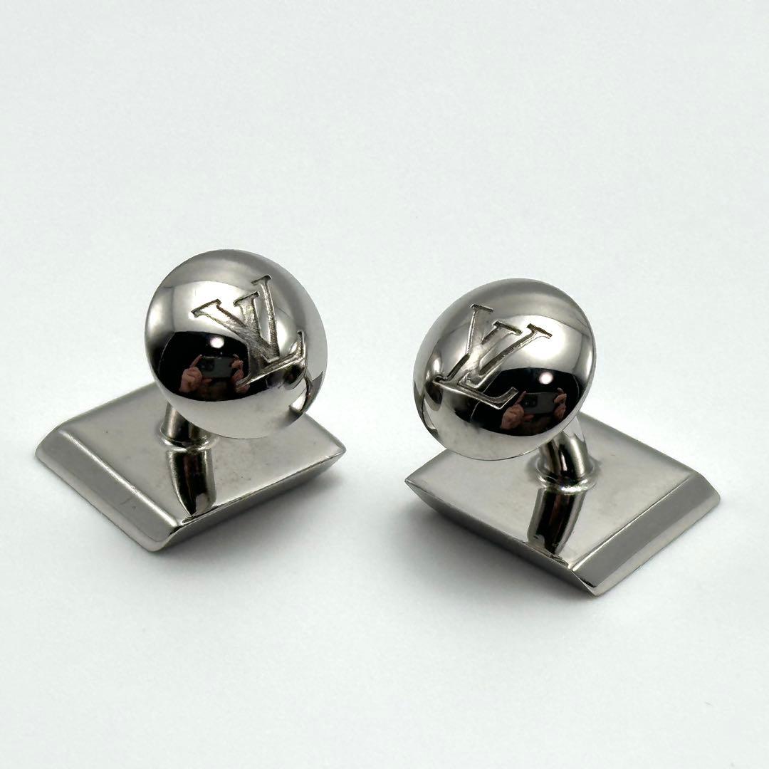 LOUIS VUITTON M61975 ダミエ　ロゴ　カフリンクス　カフス